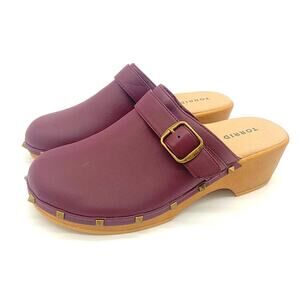 Torrid Burgundy Studded Mini Clog Women's Shoes Size 9 Wide Width